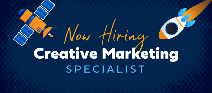 Interested in working for a small growing agency with some cool creative people? Join our team by applying for our Creative Marketing Specialist position!